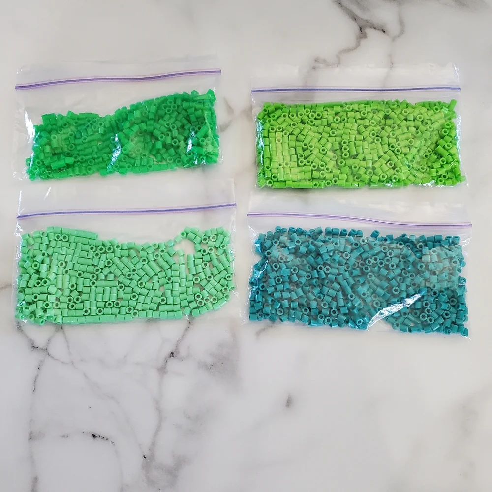 Perler Beads 30 small Baggies of Colors and Accessories Bundle